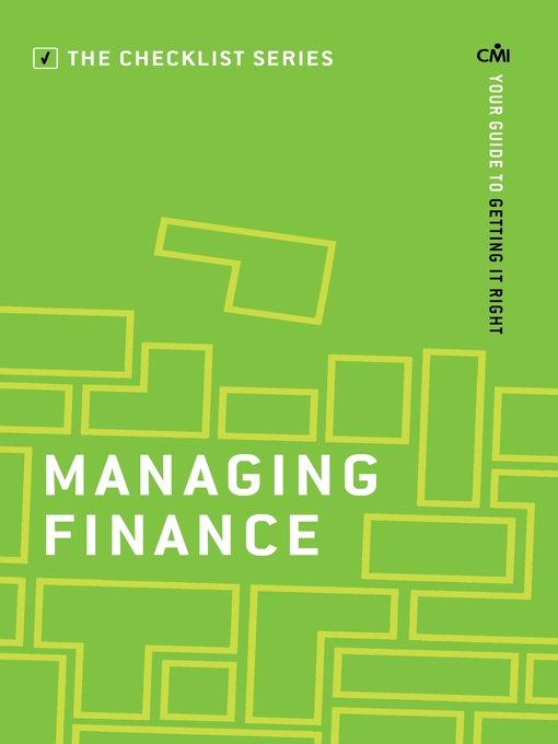 Title details for Managing Finance by Chartered Management Institute - Available